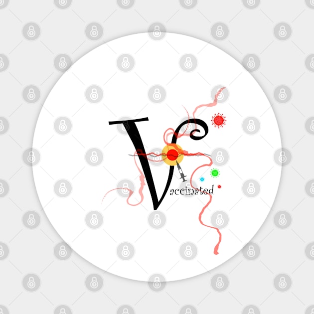 Vaccinated Design 3 Magnet by Crazydodo